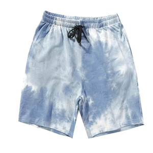 2025 nouveaux hommes solide motif imprimé survêtement Shorts personnalisé cravate colorant acide lavage français éponge coton polaire Style décontracté Anti-rides - Product Image 3