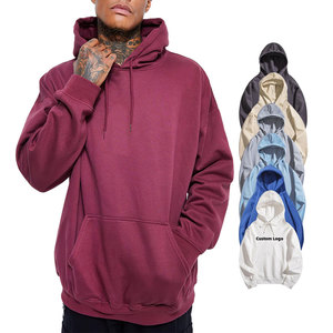 Sweats à capuche personnalisés pour hommes sweat à capuche vierge avec logo imprimé éponge française et épaules tombantes pour fabricant Sweats à capuche - Product Image 1