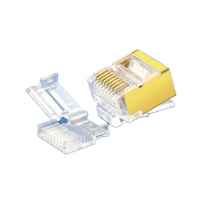 RJ45 8P8C Cat6 Modular <span class=keywords><strong>Plug</strong></span> Macho 6 Multi-Core Encalhado Blindado Para 26AWG Gato Plugue do Cabo de Rede - Product Image 2
