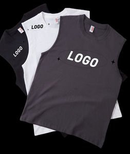 OEM haute qualité logo personnalisé homme Sport sans manches Muscle 100% coton débardeurs course Fitness Gym débardeur pour hommes - Product Image 4
