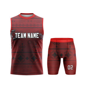 Tenue d'entraînement de football 7v7, ensemble de maillots de compression sublimés personnalisés, ensemble de tenue d'entraînement de football 7v7 - Product Image 3