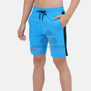 Fait sur mesure 100% coton hommes Shorts nouveau Style décontracté solide motif mi taille élastique disponible couleurs personnalisées fait Pakistan - Product Image 2