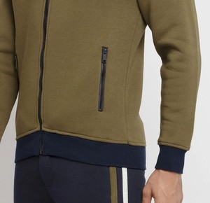 Venta caliente personalizado de dos piezas de los hombres con capucha pantalones de chándal patrón sólido cordón de cierre para el invierno - Product Image 6