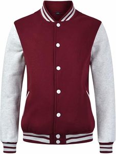 Chaqueta de bombardero unisex para hombre, chaqueta informal ajustada con cuello levantado y patrón de letras, transpirable a prueba de viento - Product Image 4