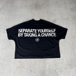 เสื้อยืดคอกลมผู้ชายผ้าฝ้าย100% ระบายอากาศได้ดีแขนสั้นโอเวอร์ไซส์ผ้าถักเนื้อหนาสีบริสุทธิ์ - Product Image 6