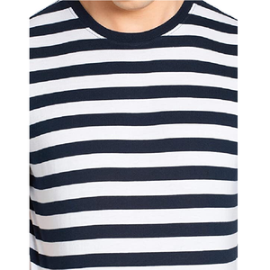 Camiseta ajustada personalizable de la mejor calidad para hombre, camisa de Color sólido, suave y cómoda, a rayas, venta al por mayor - Product Image 6