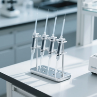 Support de pipettes de laboratoire personnalisé au meilleur prix pour micropipettes multimarques Support anti-basculement ABS OEM