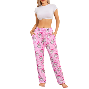 Pantalon de survêtement de Noël de luxe pour femme, élégant, avec cordon de serrage, en polyester, chaud et doux - Product Image 6
