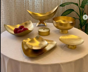 Cuenco de Chocolate de Metal con grabado Floral para decoración de mesa de comedor elegante, exhibición de fiesta de boda y presentación festiva de dulces - Product Image 3