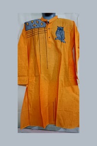 Ensemble Kurta pour hommes traditionnels fabriqués à la main pour les mariages Eid Diwali et événements festifs Vêtements ethniques avec pyjama Dupatta pour les fêtes - Product Image 2