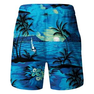 2025 Eco-Sublimación Pantalones cortos de playa Poliéster reciclado Secado rápido y UPF 50 + Estampado tropical personalizado - Product Image 1