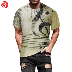 Camisetas de manga corta con estampado de sublimación, camisetas de secado rápido con diferentes diseños, camisetas de algodón 100% para hombres - Product Image 5