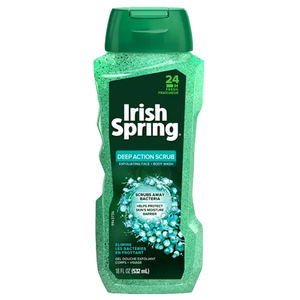 Irish Spring Deep Action Scrub, nettoyant hydratant pour le visage et le corps, 591 ml - Product Image 1