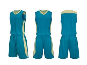 Blank Custom Double-Sided <b>Basketball</b> <b>Jersey</b> Green Blue Digital Print Name Number Logo <b>Basketball</b> Wear Shorts for Men <b>Kids</b> - Product Image 2