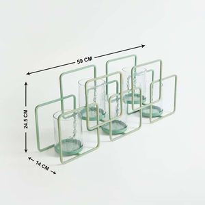 Support à bougies votives personnalisé avec support métallique pour la décoration de la maison et du bureau, mariages, fêtes et événements, fabriqué en Inde, vente en gros - Product Image 3