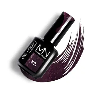 UV LED Gel Polish Color - Made in EU - CPNP - Purple - Gel Polish 52 - Raisin 12ml-unghie mistiche