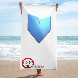 Serviette Moderne d'Été à Motif Cœur Robot, Style Nouveauté pour les Citadins - Product Image 1