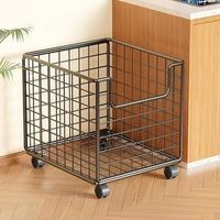 Panier à linge en fer pour hôtels et stations balnéaires, offrant un rangement de linge robuste et de qualité professionnelle