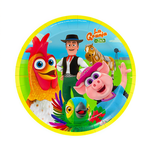 Plato de Cartón Zenon's Farm de 18 cm, 8 Piezas, Vajilla para Fiestas - Product Image 2