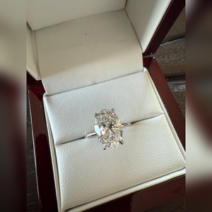 Bague en diamant de laboratoire de taille ovale de 2,50 carats, fabricant en gros, fournisseur, prix d'usine, IGI 2,5 carats - Product Image 2