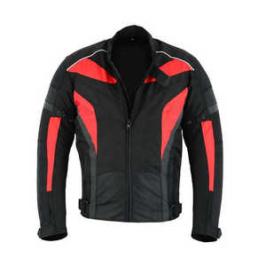Ensemble de vêtements de moto et de course automobile personnalisables, coupe-vent avec panneaux réfléchissants CE Armor, équipement de course OEM - Product Image 3