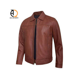 Chaqueta de Cuero Genuino para Hombre, Talla Grande, para Invierno, con Cierre, Impermeable y Transpirable, Disponible en Todos los Colores - Product Image 5