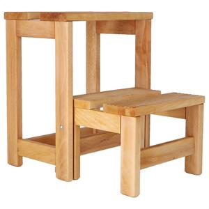 บันไดไม้ 2 ขั้น WELL HOME รุ่นเคลือบน้ำมัน ขนาด 32x23x40 ซม. สำหรับใช้ในบ้าน - Product Image 3