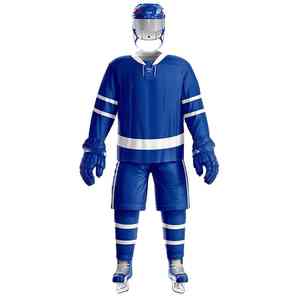 Uniforme de hockey sobre hielo personalizado con un diseño moderno y elegante, transpirable y con colores de equipo brillantes sublimados para rendimiento. - Product Image 4