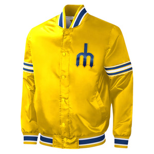 Chaqueta universitaria de satén con estampado de letras para hombre, chaqueta universitaria personalizable para chicas jóvenes, chaqueta Bomber de satén, servicio OEM de invierno - Product Image 3