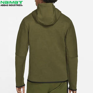 Meilleure vente en gros de sweat à capuche pour hommes de haute qualité 100% polyester/coton hiver Gym Fitness thermique respirant à la mode grande taille plaine - Product Image 6