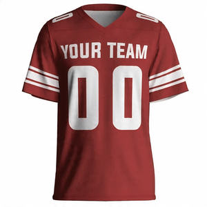 Camisetas de fútbol americano de tamaño personalizado de calidad premium en MOQ bajo Nueva llegada Camiseta de fútbol americano deportiva de alta calidad personalizada - Product Image 1