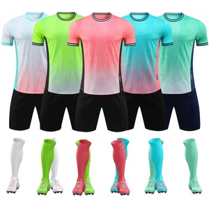 Conjuntos de Camisetas de Fútbol para Hombre 2024, Camisetas de Fútbol, Chándales, Uniformes Deportivos en Blanco para Equipos, 100% Poliéster, Transpirable, de Secado Rápido - Product Image 5