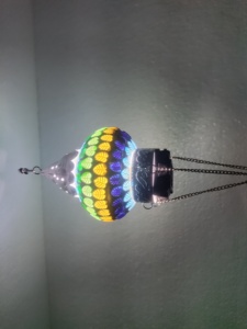 โคมไฟโมเสคแก้วหลากสีสั่งทําพิเศษ ลายดอกไม้และใบไม้หลากสี เหมาะสําหรับร้านตกแต่งบ้าน - Product Image 6