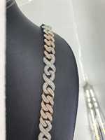 Chaîne à maillons glacée or fine Bijoux à breloques Hip Hop Collier à maillons cubains Collier fin pour hommes