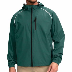 Manteau de pluie Stand Veste coupe-vent personnalisée pour la randonnée Pêche Position avant-Produit du fabricant téléchargé par Dress Sports - Product Image 1