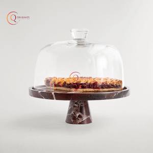 แท่นวางเค้กแบบชั้นเดียวแท่นวางเค้กหินอ่อนแบบทันสมัยสำหรับวางเค้กสำหรับงานแต่งงานวันเกิดกิจกรรมปรับแต่งสีได้ - Product Image 5