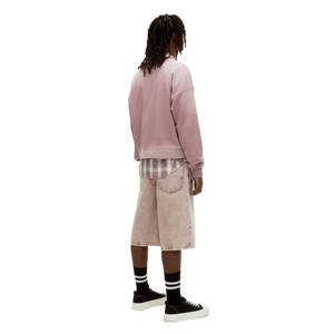 เสื้อสเวตเชิ้ตคอกลมทรงหลวมพิมพ์โลโก้ตามสั่ง ผ้าหนานุ่ม ซักย้อมสีแบบแอซิดวอช สำหรับผู้ชาย ใส่สบาย เป็นมิตรต่อสิ่งแวดล้อม ผลิตจากผ้าฝ้าย 100% - Product Image 5