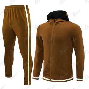 Chándal para hombre con sudadera con cremallera, ropa deportiva para correr, gimnasio, ejercicio al aire libre y deportes, conjunto sostenible transpirable - Product Image 1