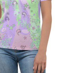 Nueva camiseta de sublimación de alta calidad, nueva camiseta de moda hecha a medida, camiseta de secado rápido con sublimación de impresión completa para mujer - Product Image 6