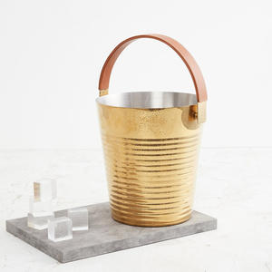 <b>Gold</b> Plated Multifunctional <b>Ice</b> <b>Bucket</b> For Bars And Parties With Customized Color And Sizes - Product Image 1