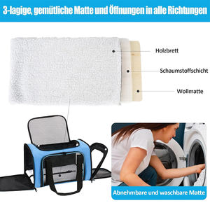 Fashionable Transparent Oxford Material <b>Pet</b> Transport <b>Backpack</b> Breathable Portable for Airline Travel Fits Cats Other Animals - Product Image 5