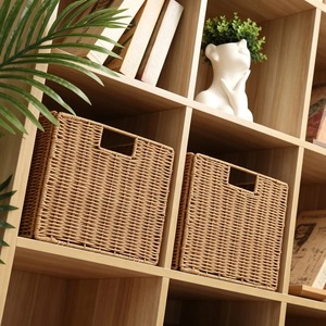 Organizador de Mimbre Plástico Tejido a Mano, Cestas de Almacenamiento Hechas a Mano, Ratán Natural, Moderno, Multifuncional, Hecho en Vietnam - Product Image 5