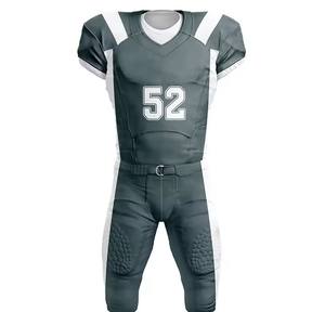 Uniforme de football américain de qualité supérieure Haut respirant de haute qualité Tendance avec manches courtes Prix de gros pour les garçons - Product Image 1