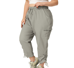 Haute qualité femmes Cargo pantalon femmes mode Cargo survêtement pantalon taille haute droite décontracté Streetwear pantalon ample vêtements de travail 2026 - Product Image 3