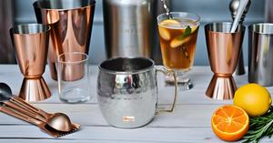 16 Ounce Insulated Stainless Steel Tumbler with Brass Handle Moscow Mule <b>Mug</b> for Coffee or Beer Premium Stainless Steel Cup - Product Image 5