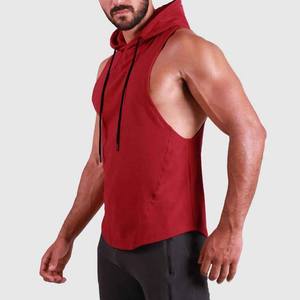 2022 latest wholesale cheap custom logo <b>men's</b> gym sports <b>sleeveless</b> <b>hoodies</b> - Product Image 6