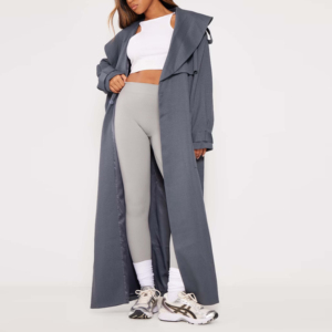 Winter Season Viscose/Polyester Long Blazer Women Custom Made Single Button Breathable Full Sleeve Jackets - Product Image 5