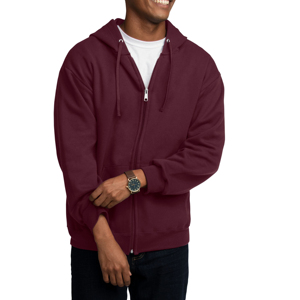 Sweat à capuche surdimensionné avec fermeture éclair pour homme, Logo imprimé et personnalisé - Product Image 1