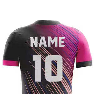 Camiseta de Fútbol Sublimada Totalmente Personalizada, Hecha 100% de Poliéster, Nuevo Diseño de Camiseta de Fútbol - Product Image 4