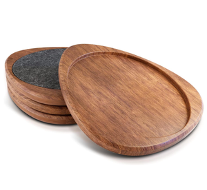 Dessous de verre élégants en bois conçus pour la décoration de table et les options de cadeaux des produits des fournisseurs indiens - Product Image 6